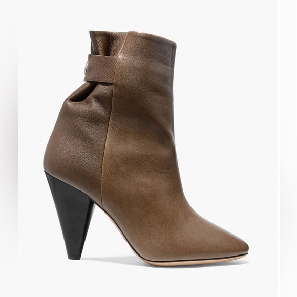 ISABEL MARANT Lystal Leather Ankle Boots FR 39 - Picture 2 of 6